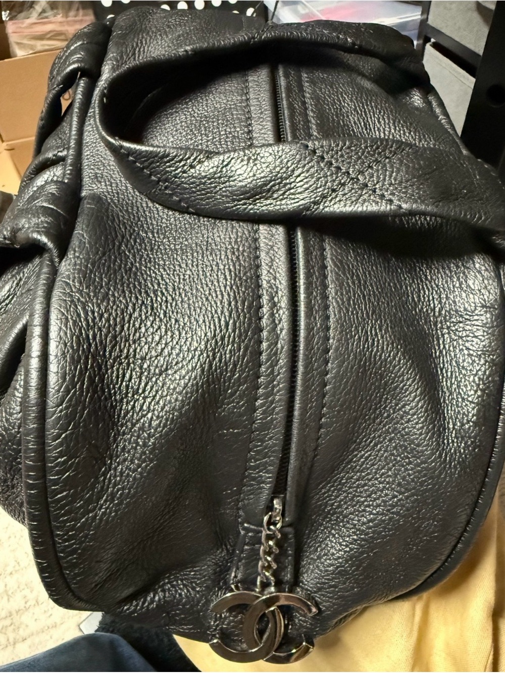 Auth Pristine Chanel Shoulder Bag with Silver Hardware - Bowling Styling